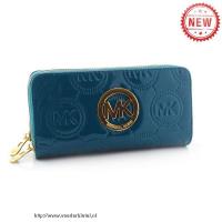 michael kors monogram continental groot blauw portefeuilles Tassen Nederland noupq453